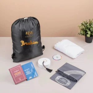 طباعة حقائب الحجاج بشعار الحملة